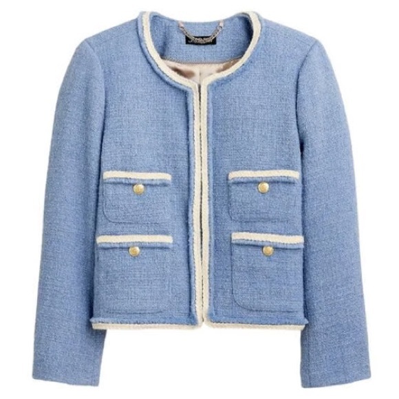 J. Crew Jackets & Blazers - J. Crew Frances Lady Jacket in Maritime Tweed - Pale Seascape